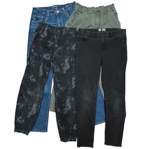 Set of 4 Girls Pants Jeans Jeggings Joggers, Size 14/16